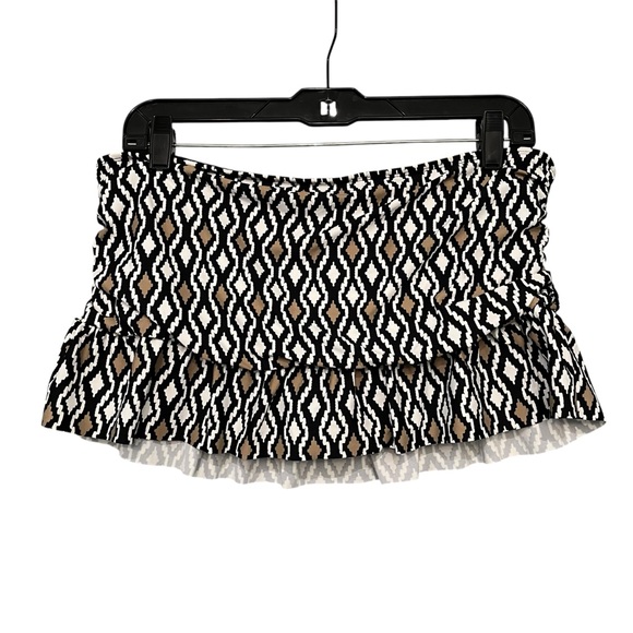 NWT, La Blanca Island Goddess Ruffle Skirted Bottom - Black, Sz 12 - Picture 8 of 14